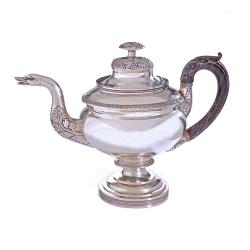 Silver teapot