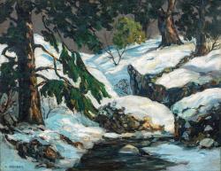 Catskill Winter Stream by Walter Koeniger, c1925