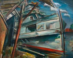 River Boat No. 2, Hudson River by Charles Rosen, 1939