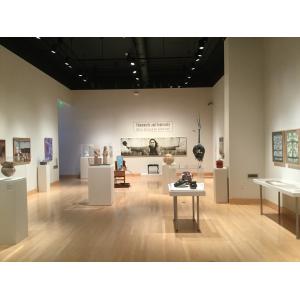 View of the exhibit, "Community and Continuity: Native American Art of New York" at the Samuel Dorsky Museum of Art, SUNY New Paltz