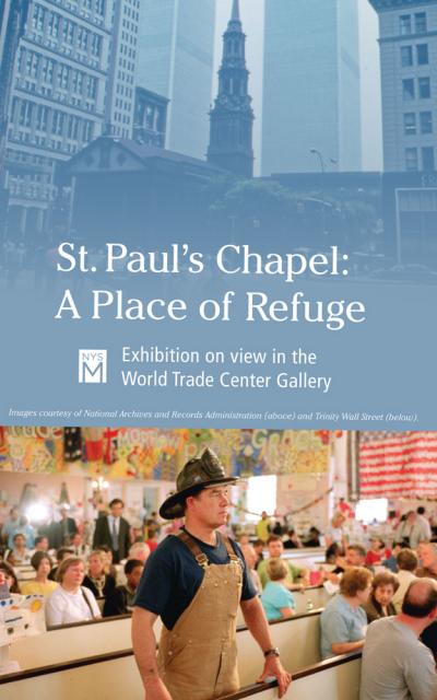 St. Paul's Chapel A Place of Refuge exhibition graphic