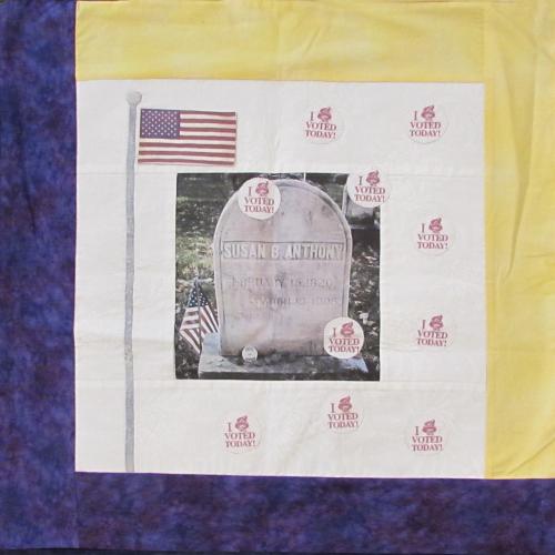 Quilt Square - Susan B. Anthony's Grave