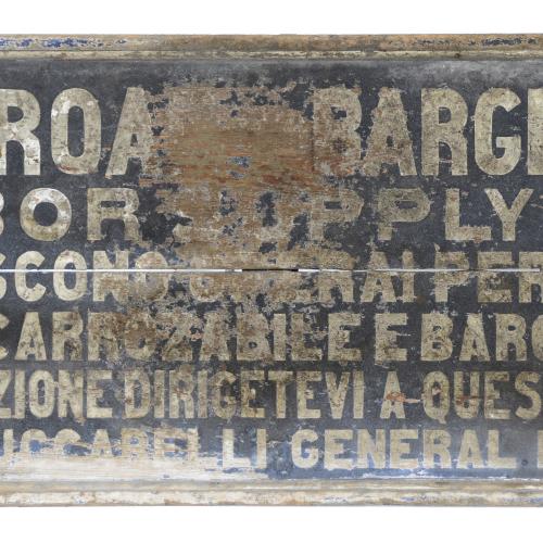 Barge Canal Labor Sign