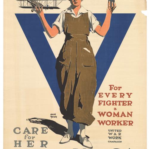 "For Every Fighter a Women Worker" (ca. 1918)