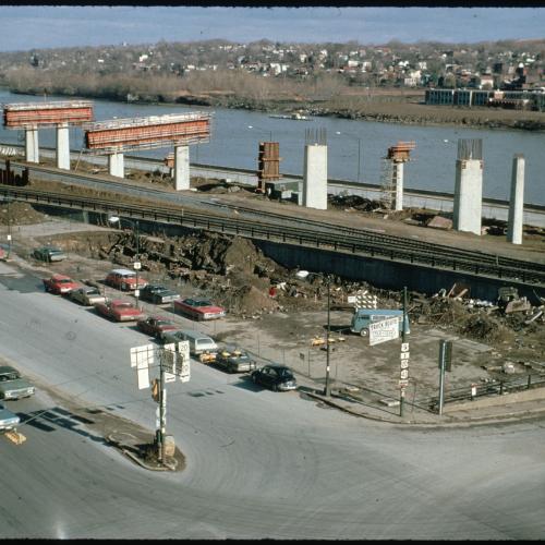 Fort Orange excavation site in 1970