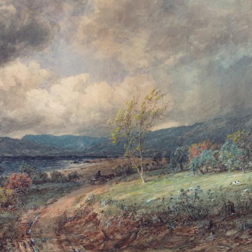 Jasper Cropsey - Storm Across the Hudson, 1883
