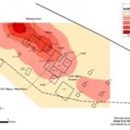 An example of an artifact density map.