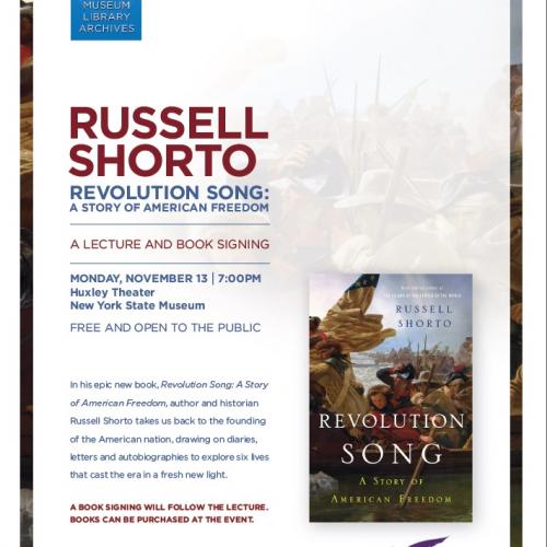 Flyer for Russell Shorto Program