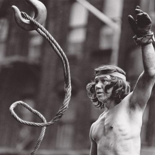 Photograph of Mohawk Steelworker by David Grant Noble