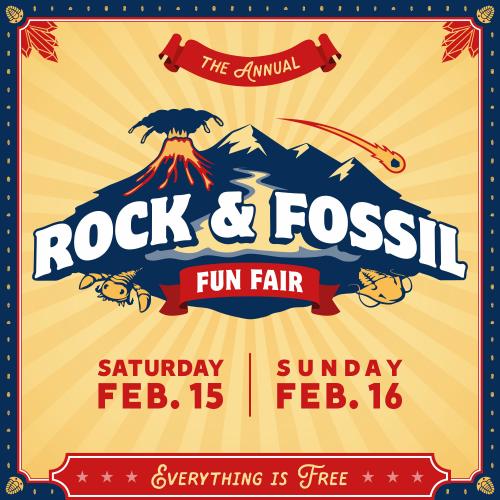 Rock and Fossil Fun Fair Logo
