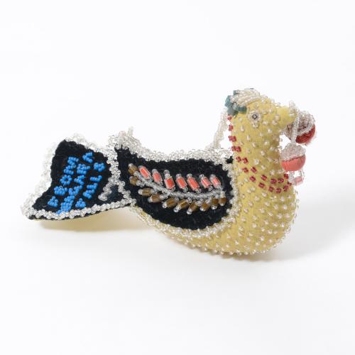 Beaded bird, ca. 1860–1920, Tuscarora 