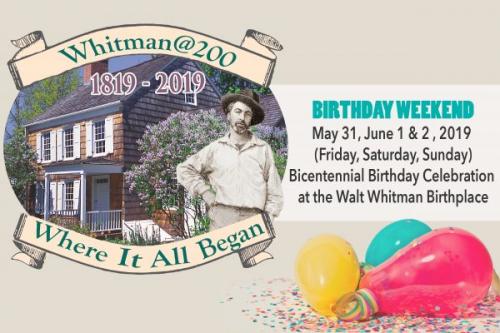 Birthday Weekend Banner for Walt Whitman's 200th Birthday Celebration