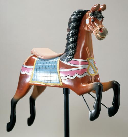 Single horse from carousel