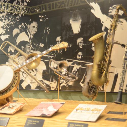 gallery view of musical instruments from Harlem