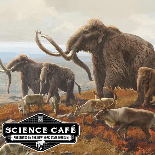 Science Cafe Logo and Ice Age image