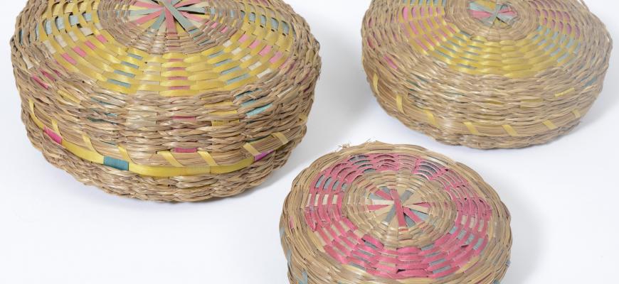 three baskets